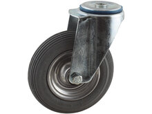 zwenkwiel met luchtband 200 mm boutgatbevestiging