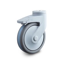 zwenkwiel zacht met rem en gat