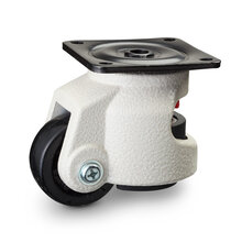 Zwenkwiel 62 mm nivelleerbaar met schroefplaat