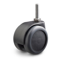 Kap meubelwiel 60 mm soft-rol bout M8 x 30 mm meubelwiel