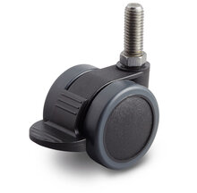 Meubelwiel met rem M10 x 25