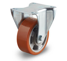 Bokwiel polyurethaan 95 shore 125 mm zwaarlast