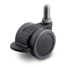 Meubelwiel met rem M10 x 15