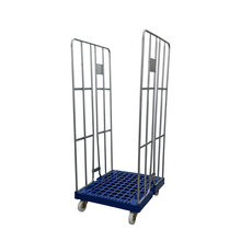 Rolcontainer kunststof bodem 2 heks 170 cm hoog thermisch verzinkt