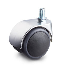 Meubelwiel chroom look 50 mm bout M10