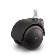 Elektrisch geleidend wiel zelfremmend onbelast geremd 50 mm soft kap bout M10