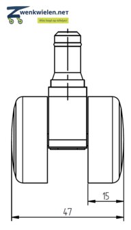 gerecycled stoelwiel tekening