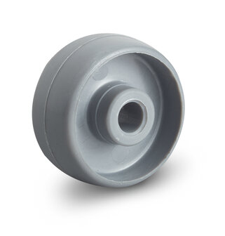 wiel van polyamide grijs 30 mm