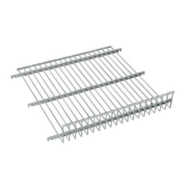 Rolcontainer legbord 60 x 60 cm met opzetrand hoog