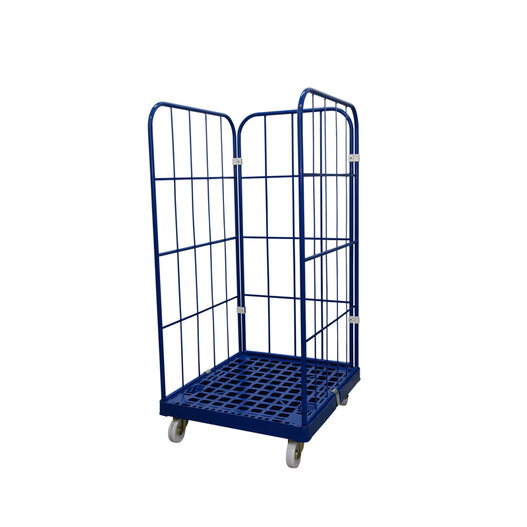 Rolcontainer kunststof bodem 3 heks 165 cm hoog