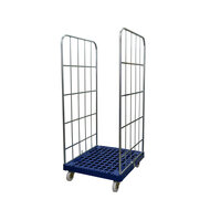 Rolcontainer kunststof bodem 2 heks 166 cm hoog blauw verzinkt ANDERS