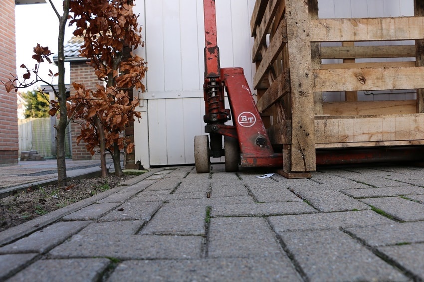 rolcontainer wielen buiten 